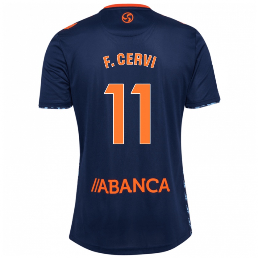 Kandiny Enfant Maillot Franco Cervi #11 Bleu Marine Tenues Extérieur 2024/25 T-Shirt