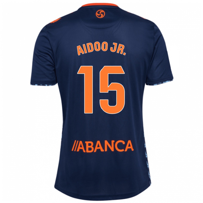 Kandiny Enfant Maillot Joseph Aidoo #15 Bleu Marine Tenues Extérieur 2024/25 T-Shirt