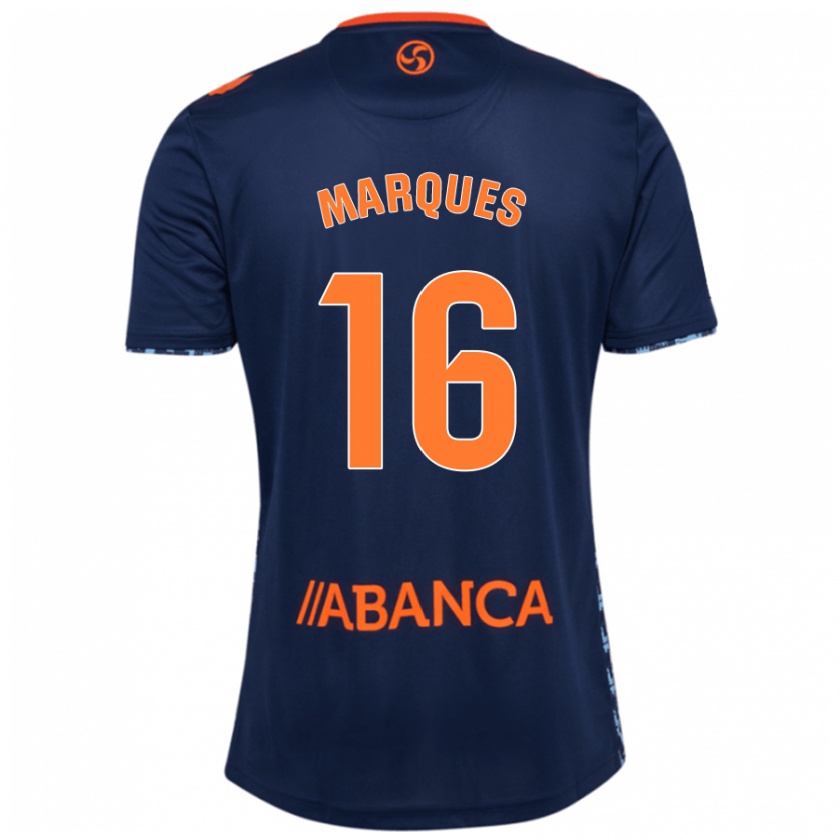 Kandiny Enfant Maillot Jailson Marques Siqueira #16 Bleu Marine Tenues Extérieur 2024/25 T-Shirt