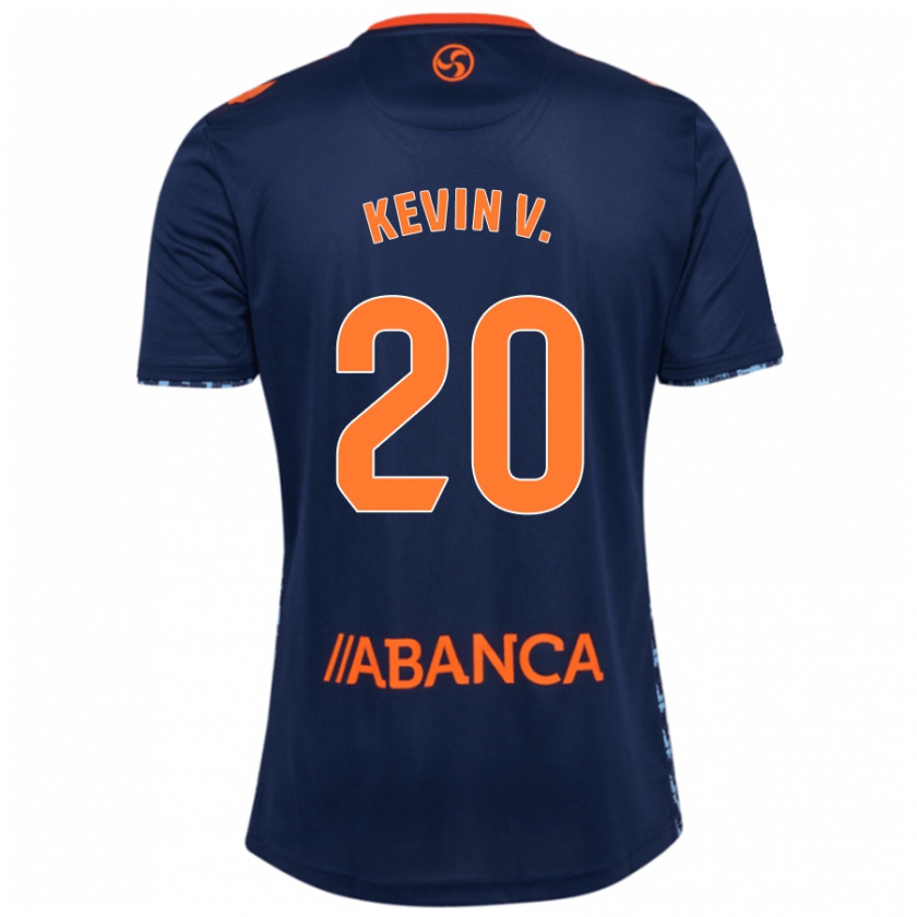 Kandiny Enfant Maillot Kevin Vázquez #20 Bleu Marine Tenues Extérieur 2024/25 T-Shirt