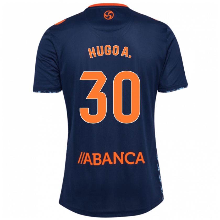 Kandiny Enfant Maillot Hugo Álvarez #30 Bleu Marine Tenues Extérieur 2024/25 T-Shirt