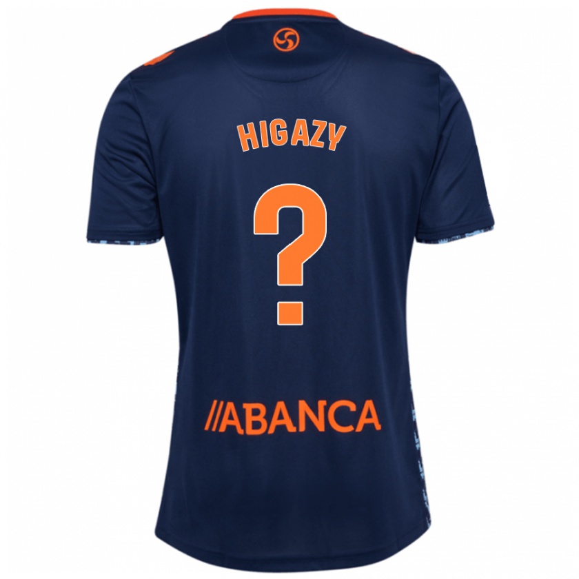 Kandiny Enfant Maillot Ibrahim Higazy #0 Bleu Marine Tenues Extérieur 2024/25 T-Shirt