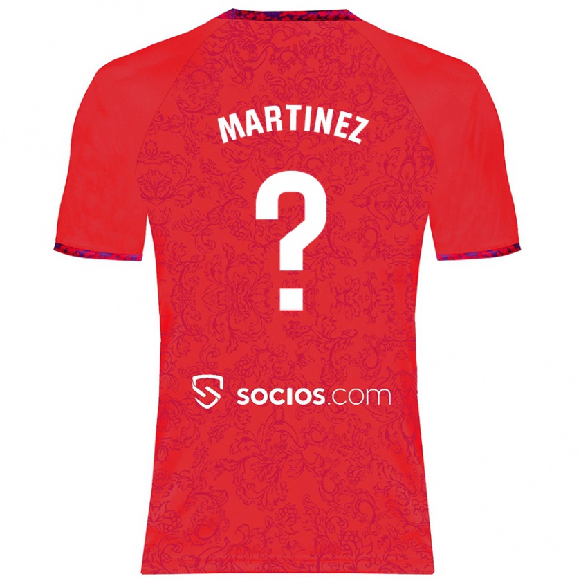 Kandiny Enfant Maillot Mario Martínez #0 Rouge Tenues Extérieur 2024/25 T-Shirt