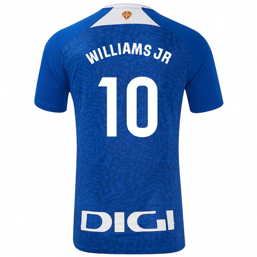 Kandiny Enfant Maillot Nico Williams #10 Bleu Roi Tenues Extérieur 2024/25 T-Shirt