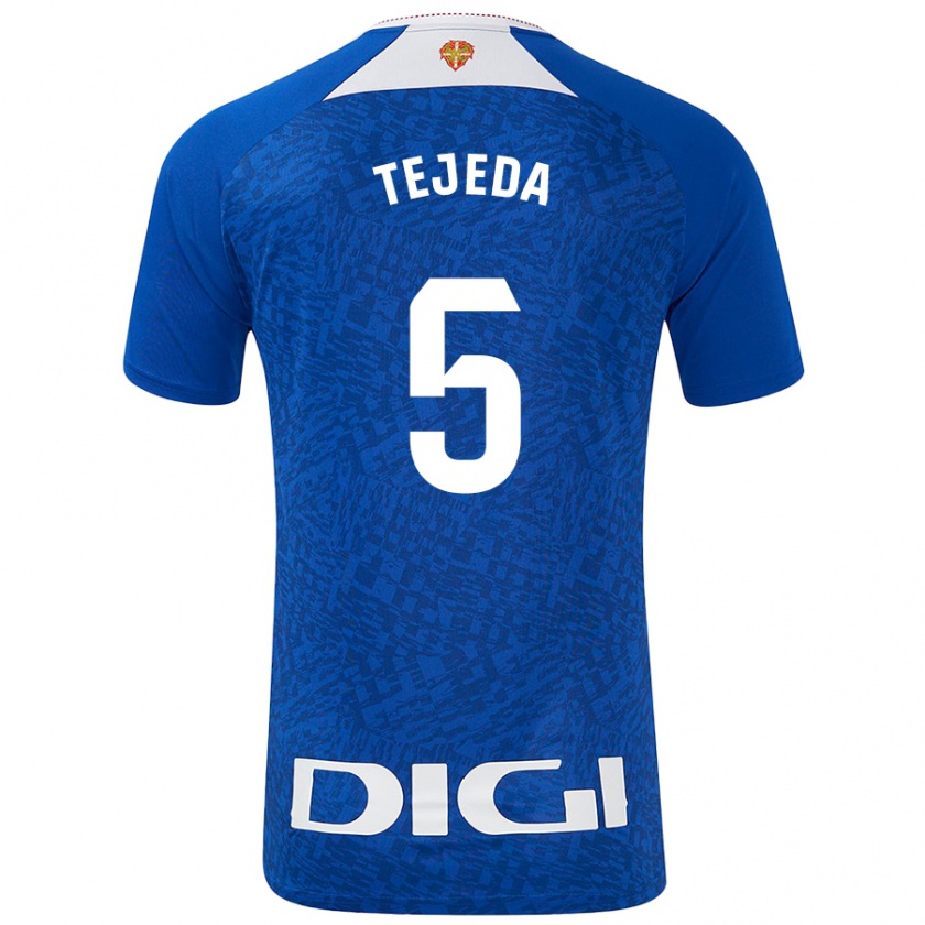 Kandiny Enfant Maillot Diego Tejeda #5 Bleu Roi Tenues Extérieur 2024/25 T-Shirt