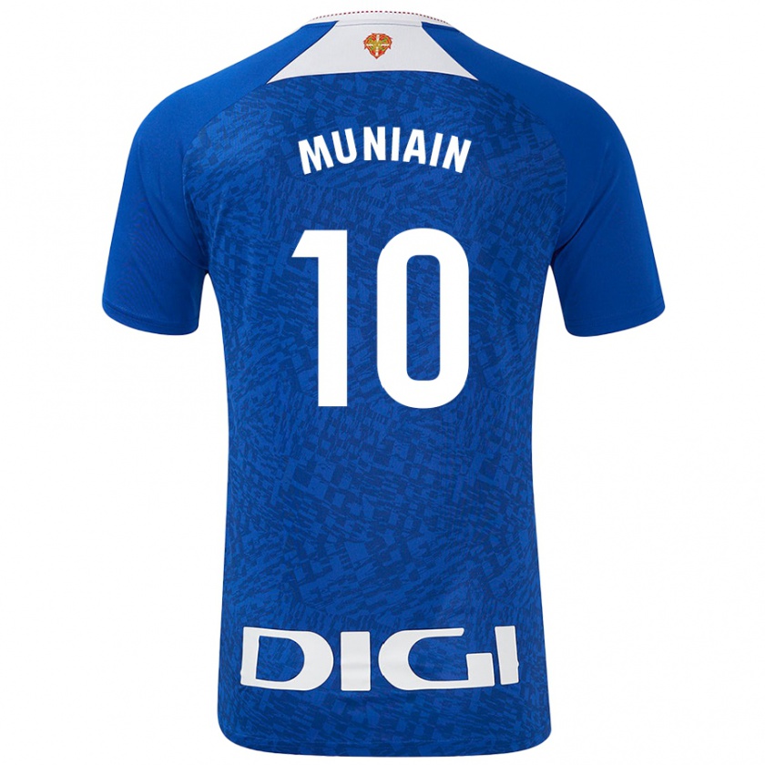 Kandiny Enfant Maillot Iker Muniain #10 Bleu Roi Tenues Extérieur 2024/25 T-Shirt