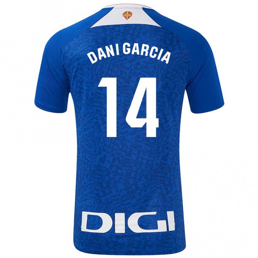 Kandiny Enfant Maillot Dani García #14 Bleu Roi Tenues Extérieur 2024/25 T-Shirt