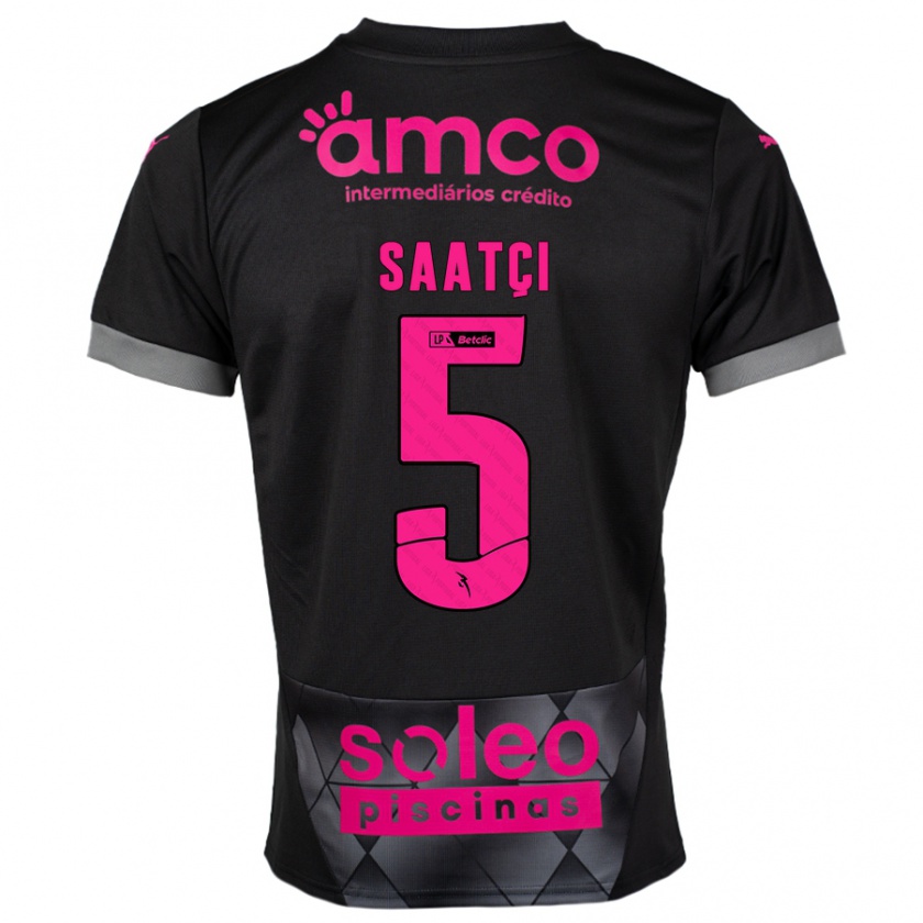 Kandiny Enfant Maillot Serdar Saatçı #5 Noir Rose Tenues Extérieur 2024/25 T-Shirt