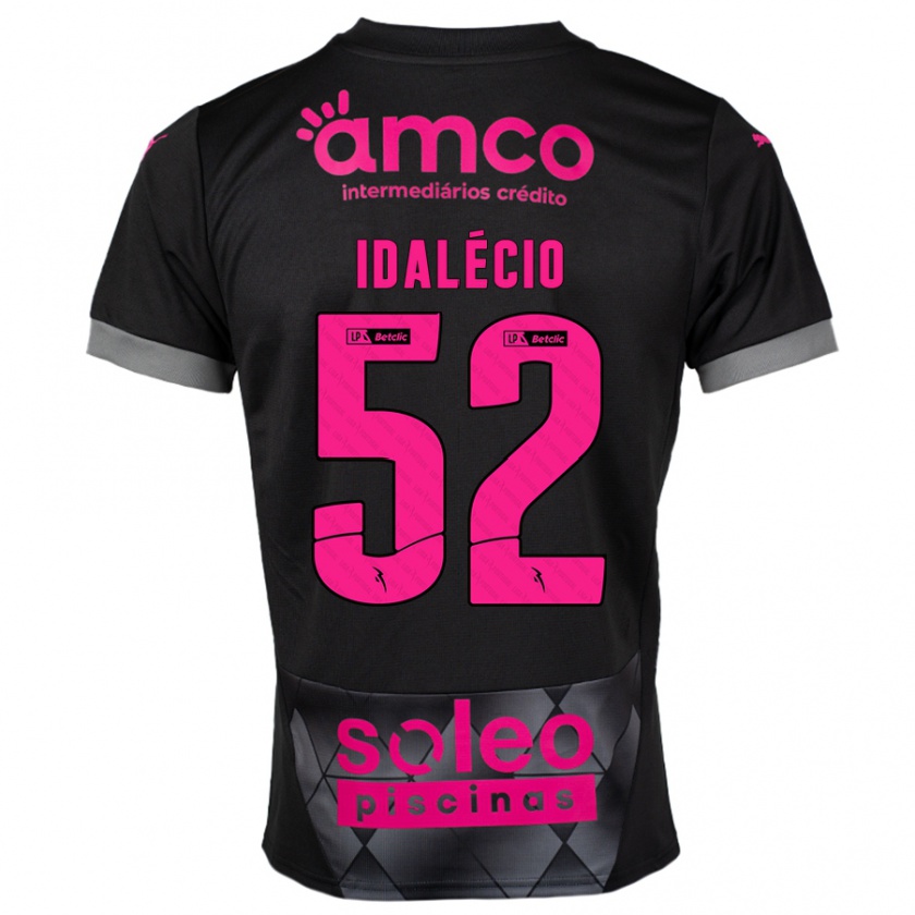 Kandiny Enfant Maillot Idalécio #52 Noir Rose Tenues Extérieur 2024/25 T-Shirt