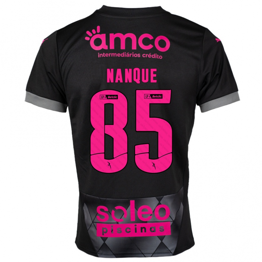 Kandiny Enfant Maillot Edgar Nanque #85 Noir Rose Tenues Extérieur 2024/25 T-Shirt