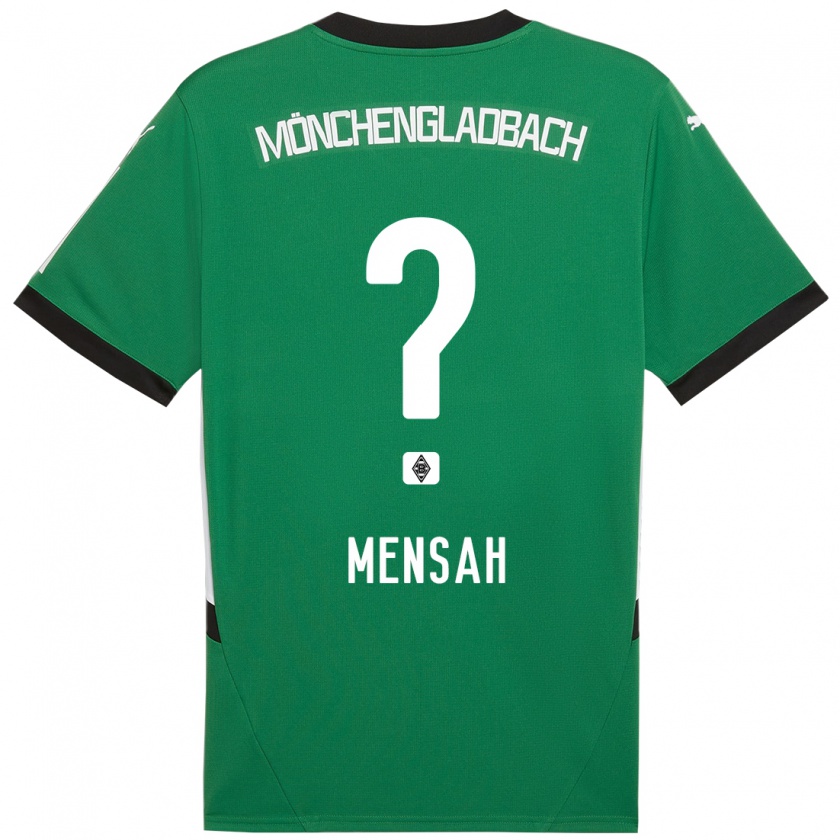 Kandiny Enfant Maillot Franklin Opoku-Mensah #0 Vert Blanc Tenues Extérieur 2024/25 T-Shirt