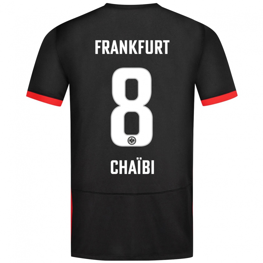 Kandiny Enfant Maillot Farès Chaïbi #8 Noir Tenues Extérieur 2024/25 T-Shirt