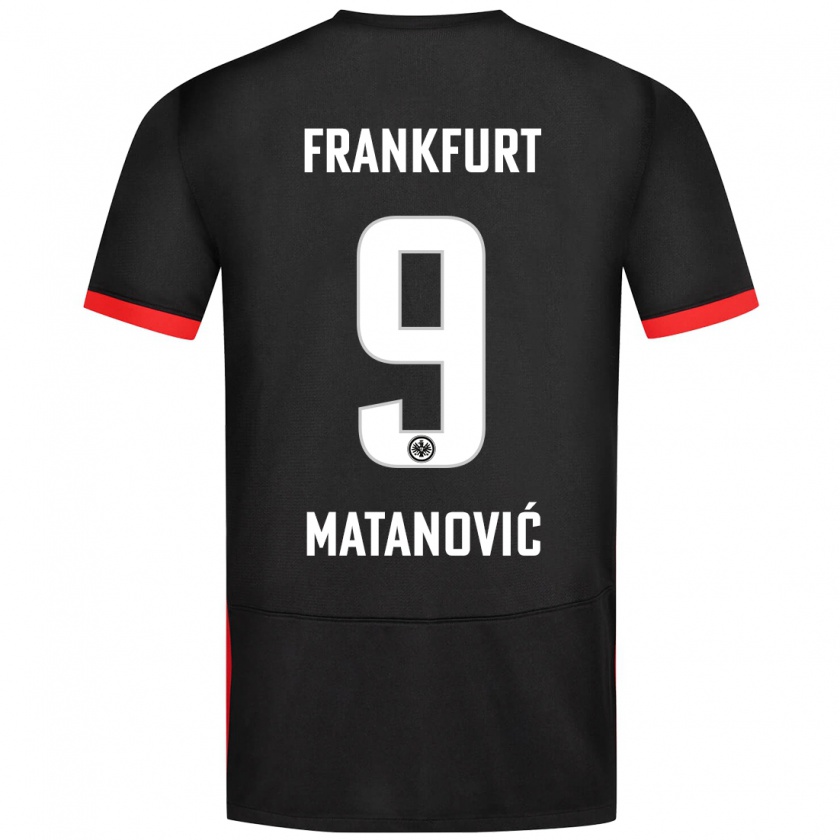 Kandiny Enfant Maillot Igor Matanovic #9 Noir Tenues Extérieur 2024/25 T-Shirt