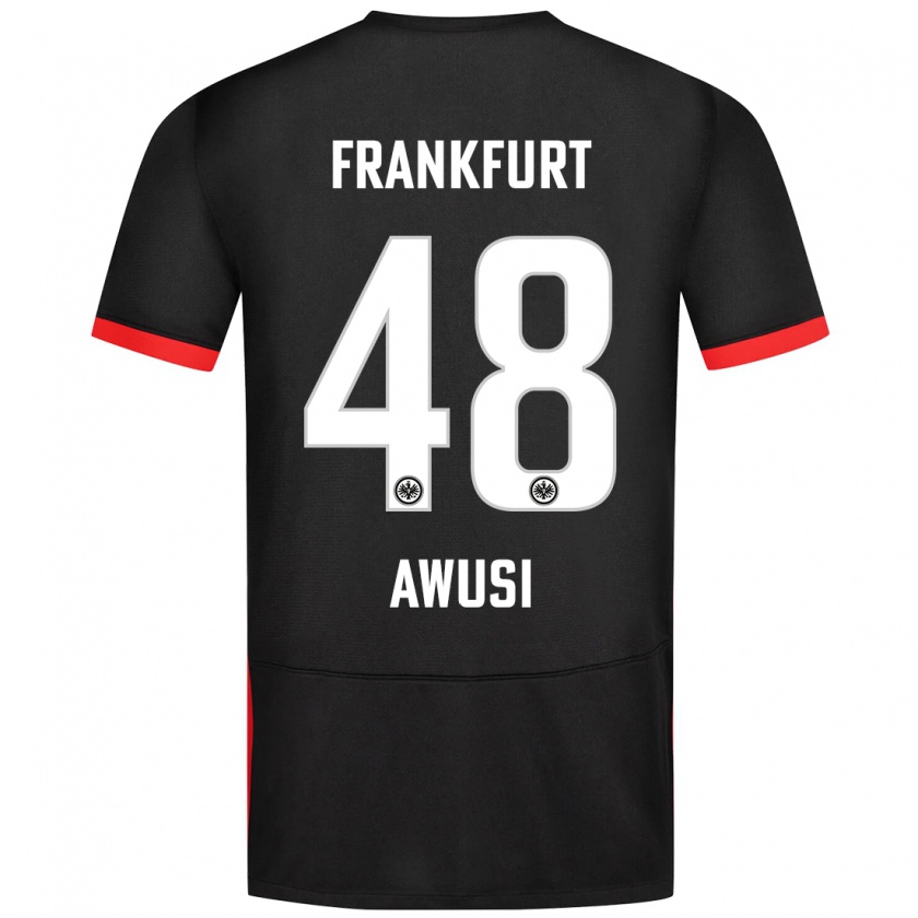 Kandiny Enfant Maillot Junior Awusi #48 Noir Tenues Extérieur 2024/25 T-Shirt