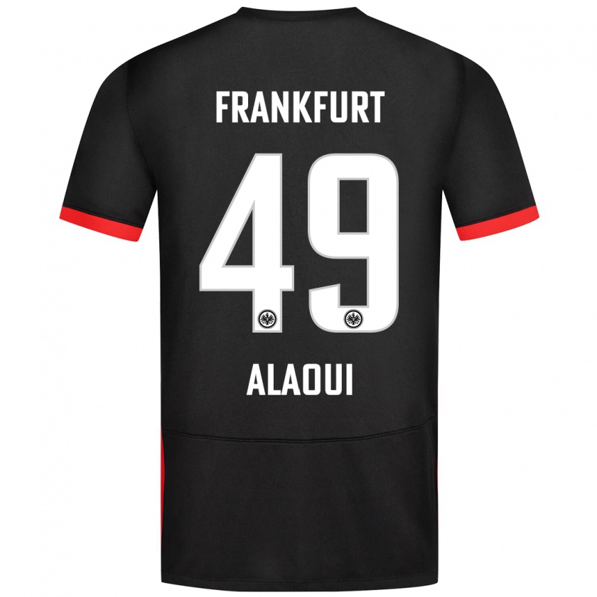 Kandiny Enfant Maillot Anas Alaoui #49 Noir Tenues Extérieur 2024/25 T-Shirt