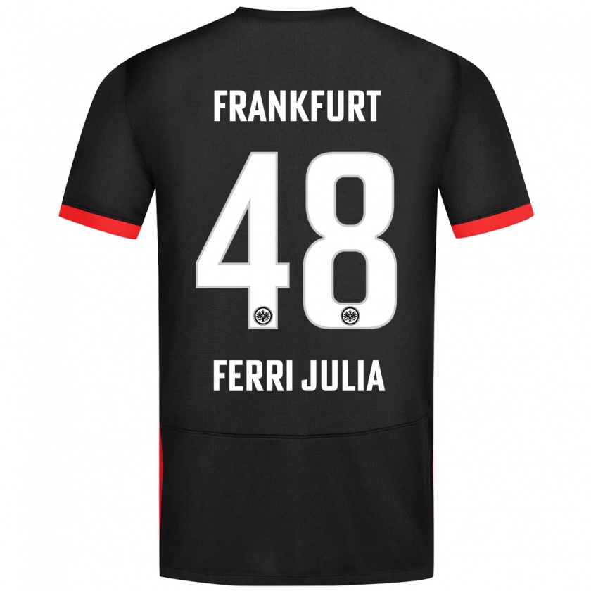 Kandiny Enfant Maillot Nacho Ferri #48 Noir Tenues Extérieur 2024/25 T-Shirt