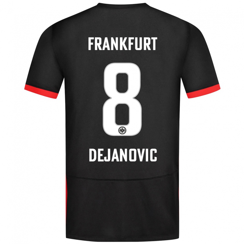 Kandiny Enfant Maillot Daniel Dejanovic #8 Noir Tenues Extérieur 2024/25 T-Shirt