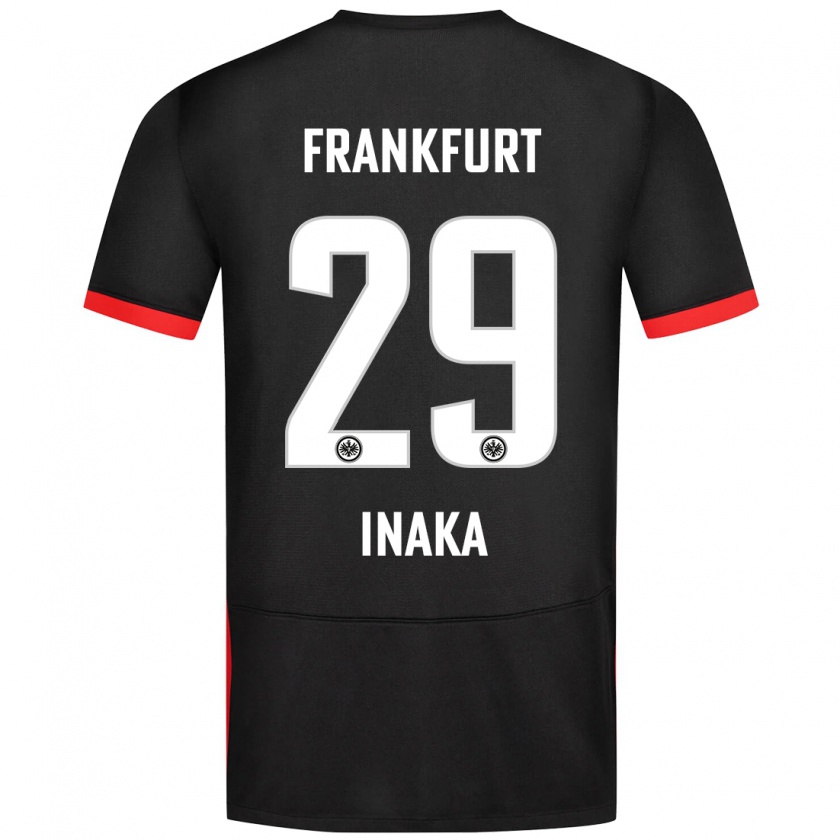 Kandiny Enfant Maillot Arthur Inaka #29 Noir Tenues Extérieur 2024/25 T-Shirt