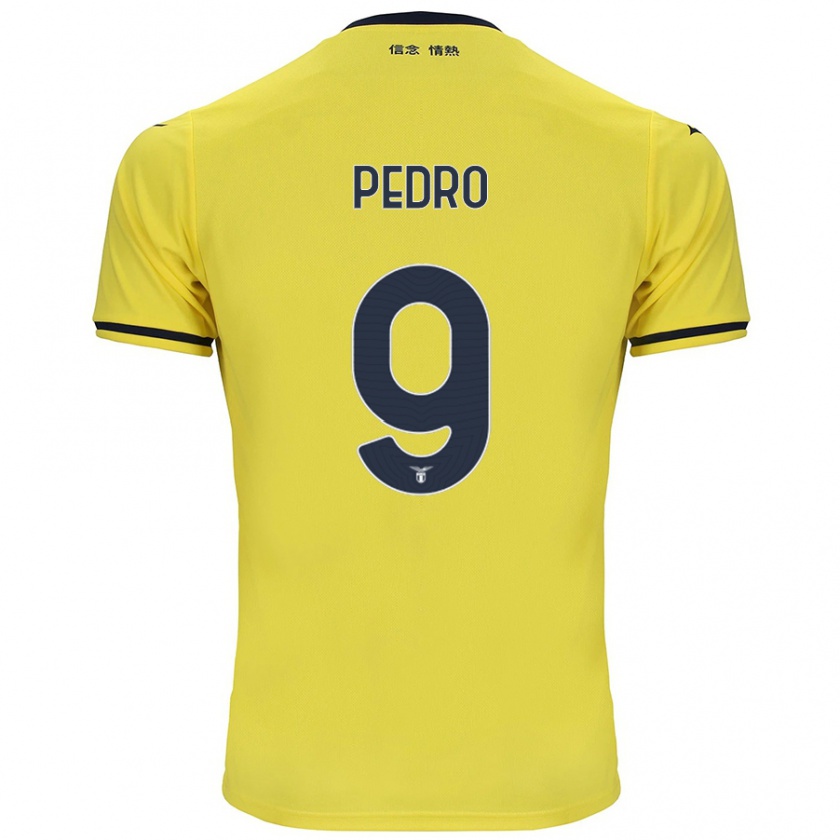 Kandiny Enfant Maillot Pedro #9 Jaune Tenues Extérieur 2024/25 T-Shirt