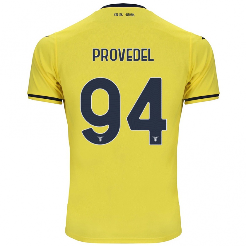 Kandiny Enfant Maillot Ivan Provedel #94 Jaune Tenues Extérieur 2024/25 T-Shirt