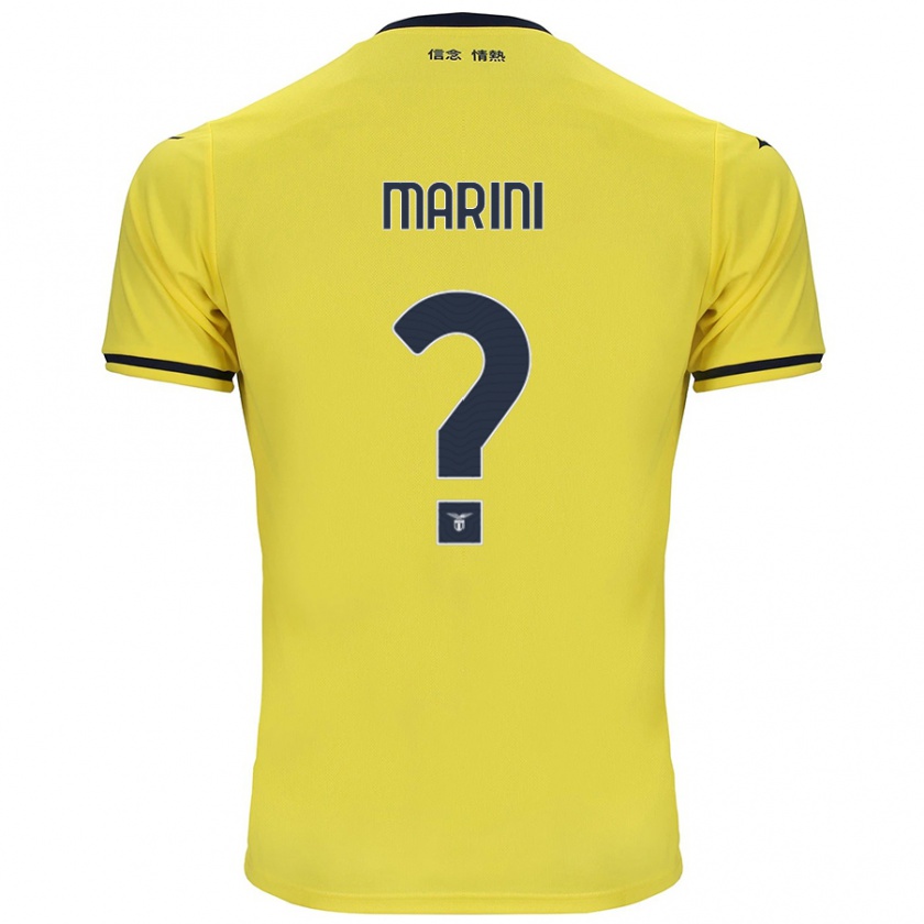 Kandiny Enfant Maillot Matteo Marini #0 Jaune Tenues Extérieur 2024/25 T-Shirt