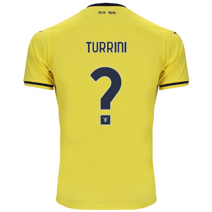 Kandiny Enfant Maillot Giordano Turrini #0 Jaune Tenues Extérieur 2024/25 T-Shirt