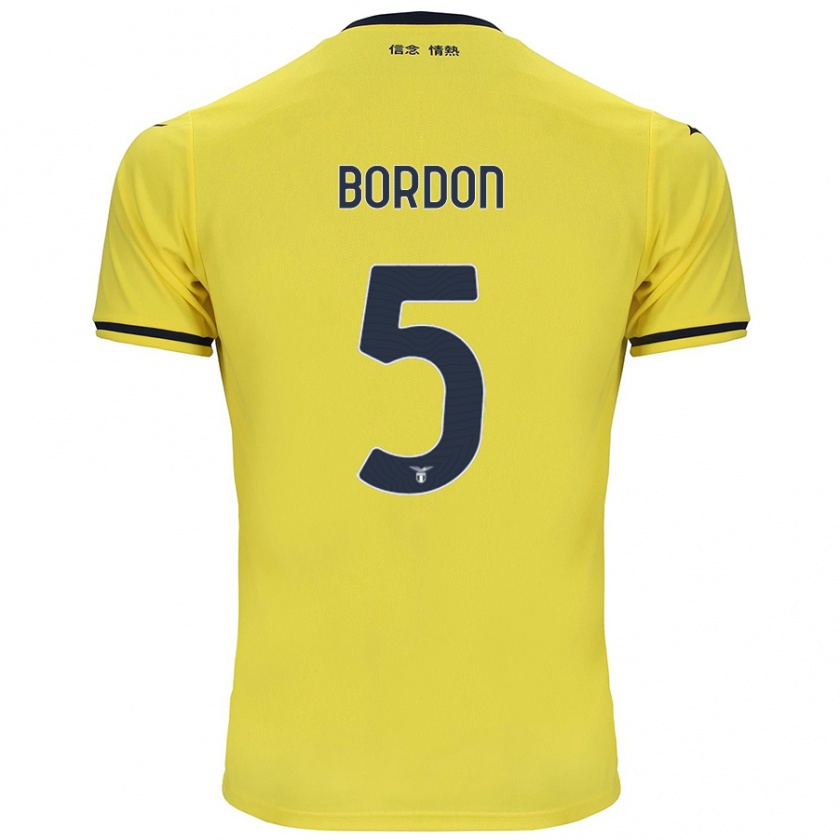 Kandiny Enfant Maillot Filipe Bordon #5 Jaune Tenues Extérieur 2024/25 T-Shirt