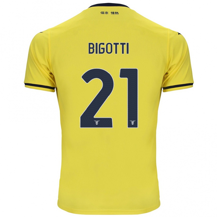 Kandiny Enfant Maillot Massimo Bigotti #21 Jaune Tenues Extérieur 2024/25 T-Shirt