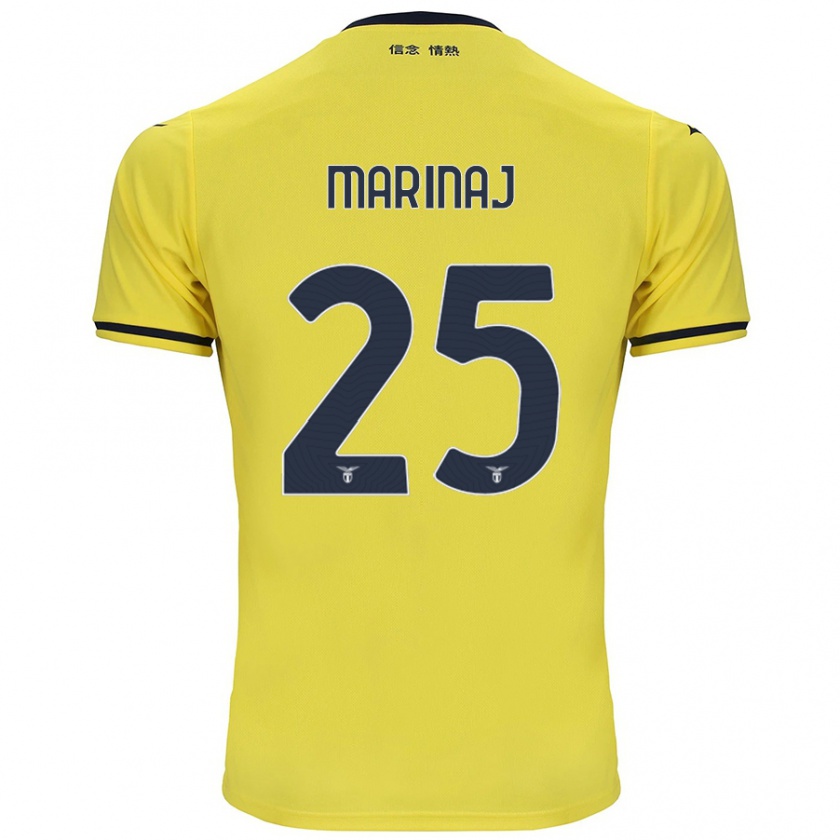 Kandiny Enfant Maillot Kledi Marinaj #25 Jaune Tenues Extérieur 2024/25 T-Shirt