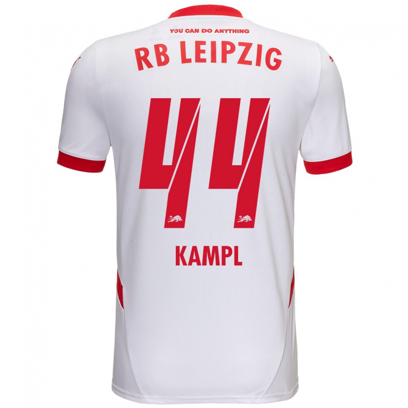 Kandiny Homme Maillot Kevin Kampl #44 Blanc Rouge Tenues Domicile 2024/25 T-Shirt