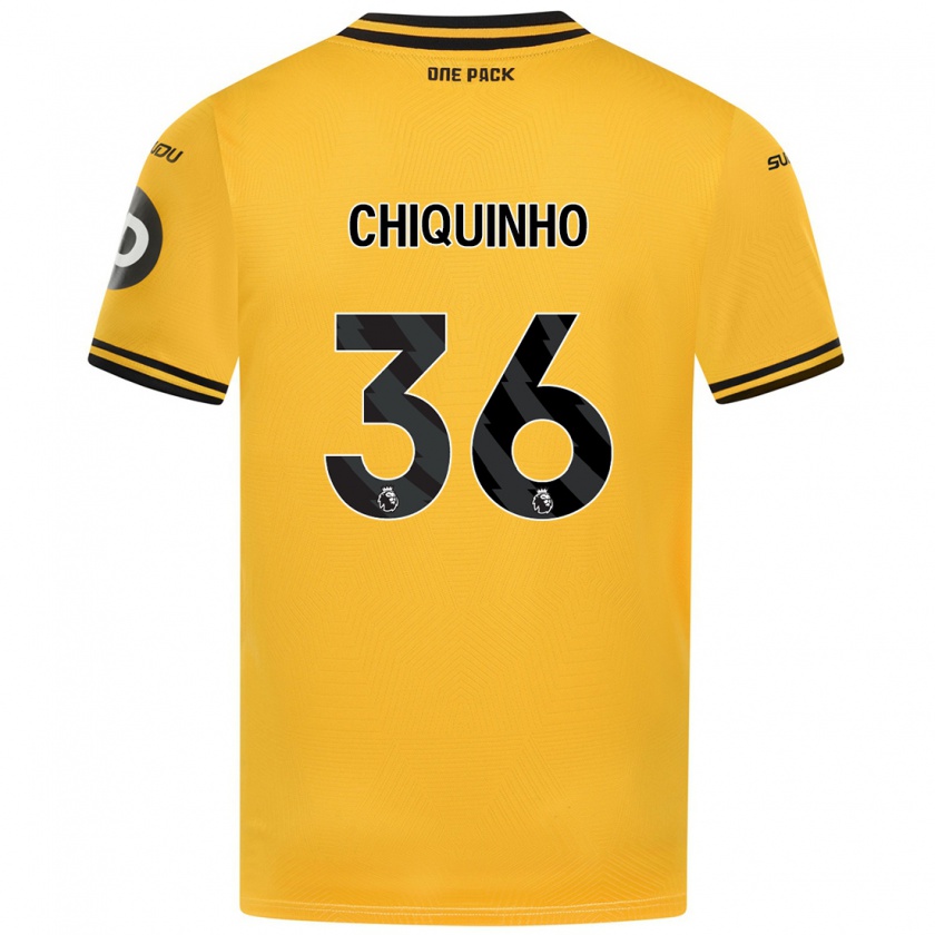 Kandiny Homme Maillot Chiquinho #36 Jaune Tenues Domicile 2024/25 T-Shirt