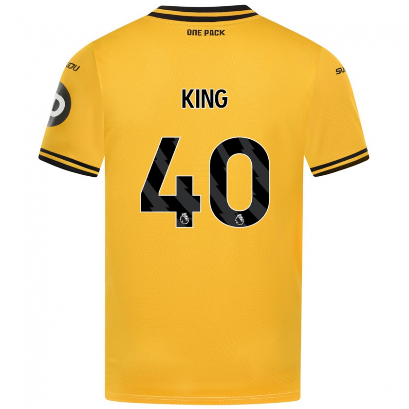 Kandiny Homme Maillot Tom King #40 Jaune Tenues Domicile 2024/25 T-Shirt