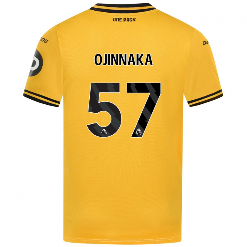 Kandiny Homme Maillot Temple Ojinnaka #57 Jaune Tenues Domicile 2024/25 T-Shirt