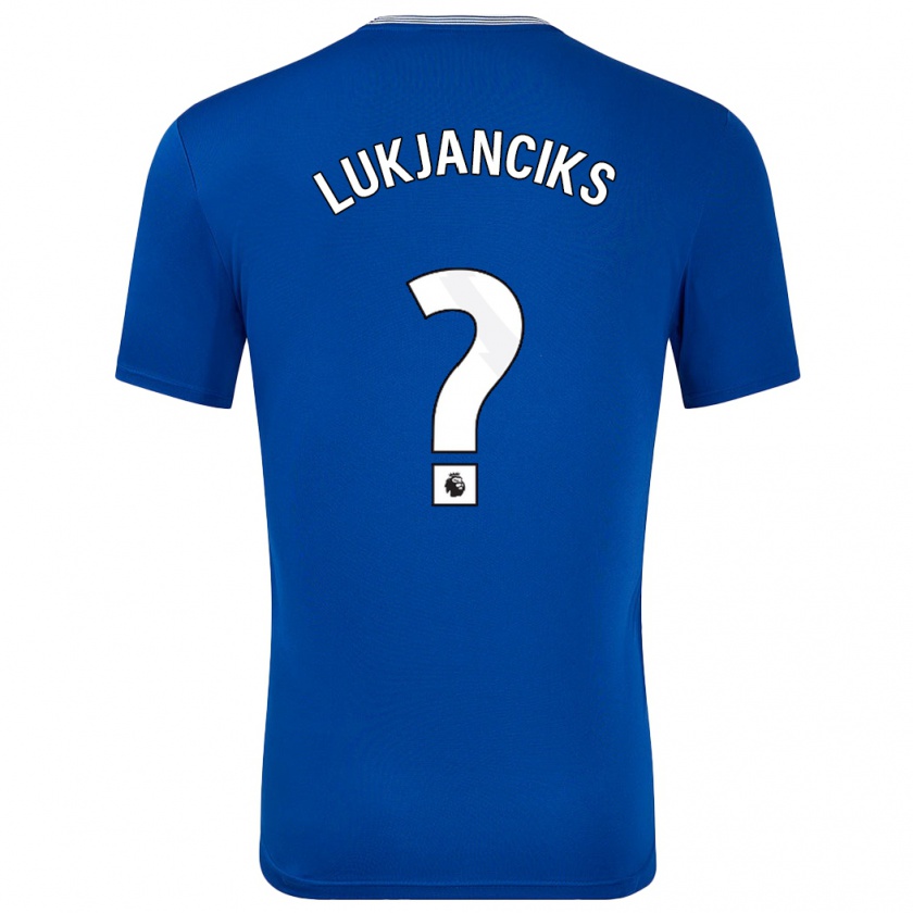 Kandiny Homme Maillot Douglass Lukjanciks #0 Bleu Avec Tenues Domicile 2024/25 T-Shirt