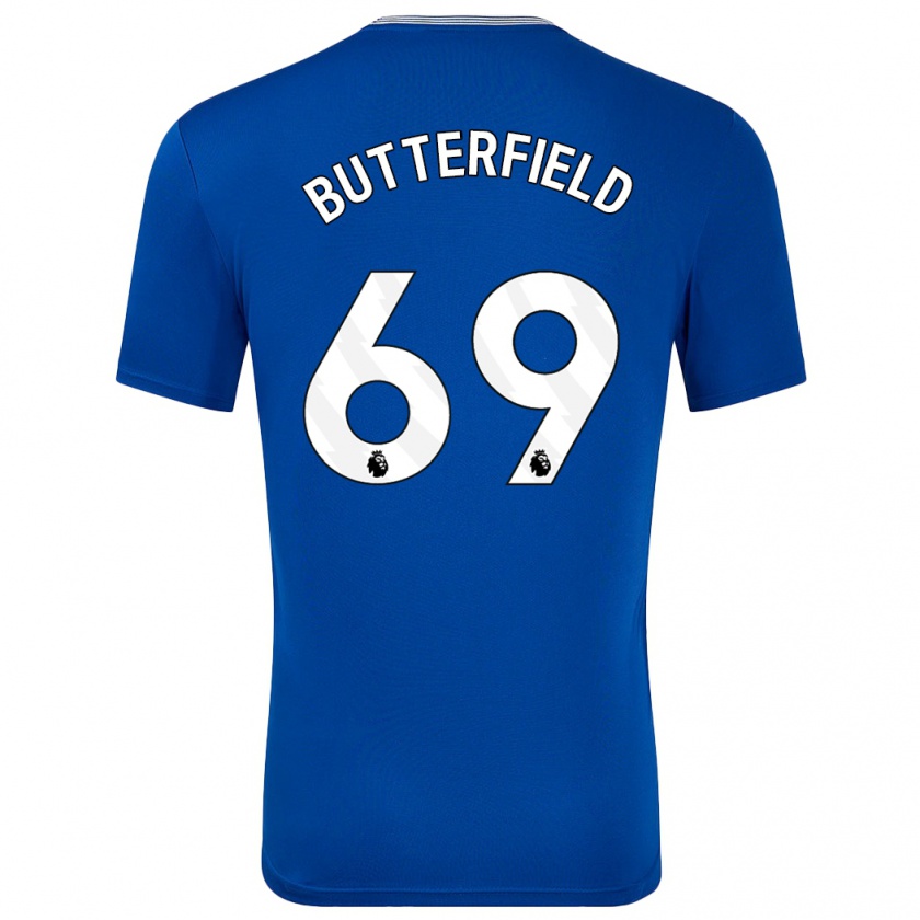 Kandiny Homme Maillot Luke Butterfield #69 Bleu Avec Tenues Domicile 2024/25 T-Shirt