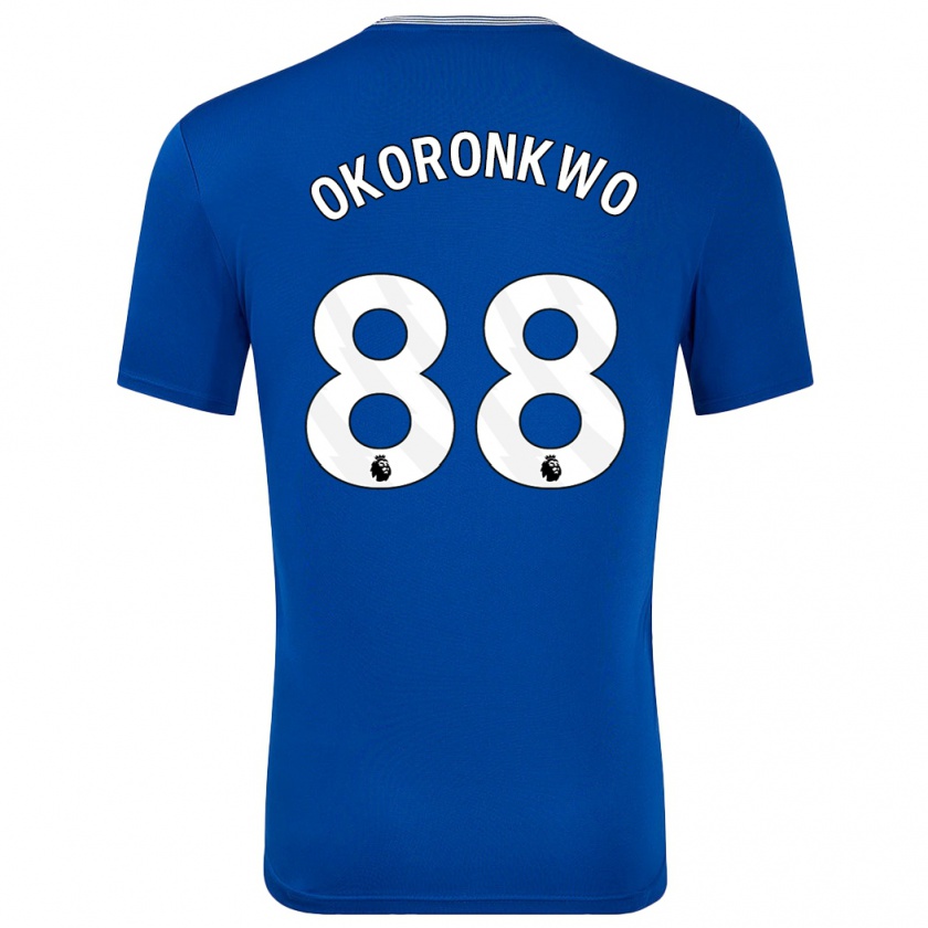 Kandiny Homme Maillot Francis Okoronkwo #88 Bleu Avec Tenues Domicile 2024/25 T-Shirt