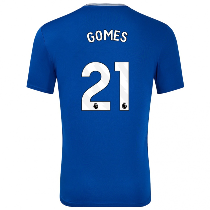 Kandiny Homme Maillot André Gomes #21 Bleu Avec Tenues Domicile 2024/25 T-Shirt