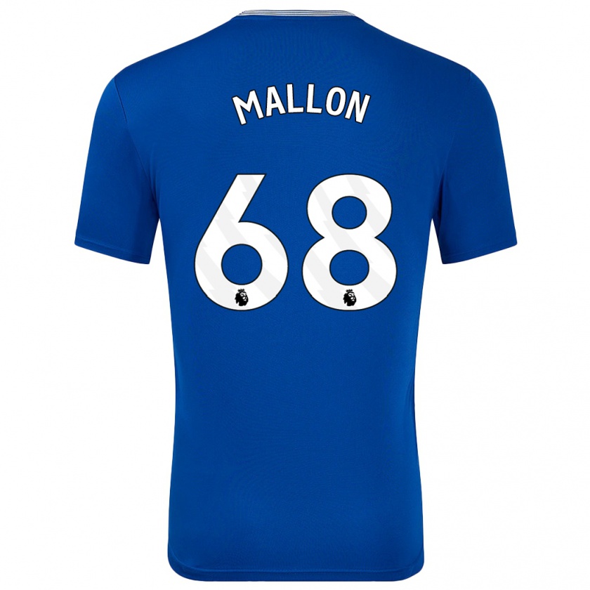 Kandiny Homme Maillot Mathew Mallon #68 Bleu Avec Tenues Domicile 2024/25 T-Shirt