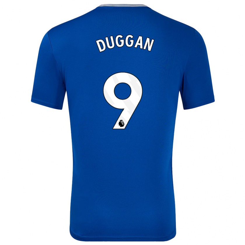 Kandiny Homme Maillot Toni Duggan #9 Bleu Avec Tenues Domicile 2024/25 T-Shirt