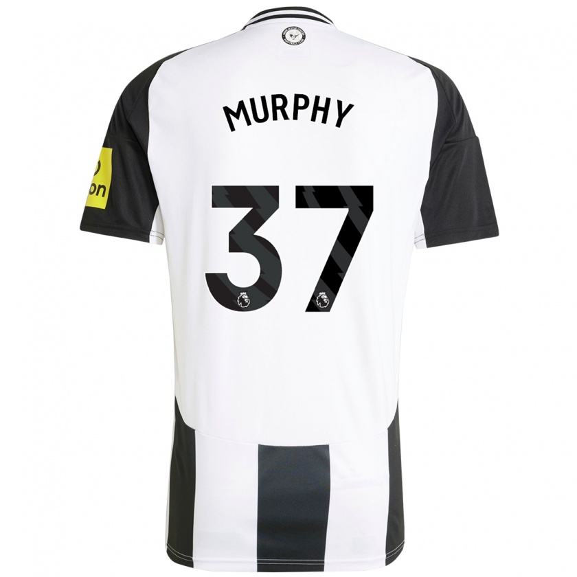 Kandiny Homme Maillot Alex Murphy #37 Blanc Noir Tenues Domicile 2024/25 T-Shirt