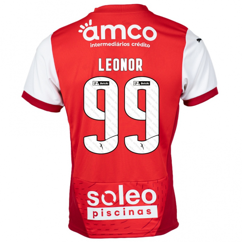 Kandiny Homme Maillot Maria Leonor #99 Rouge Blanc Tenues Domicile 2024/25 T-Shirt