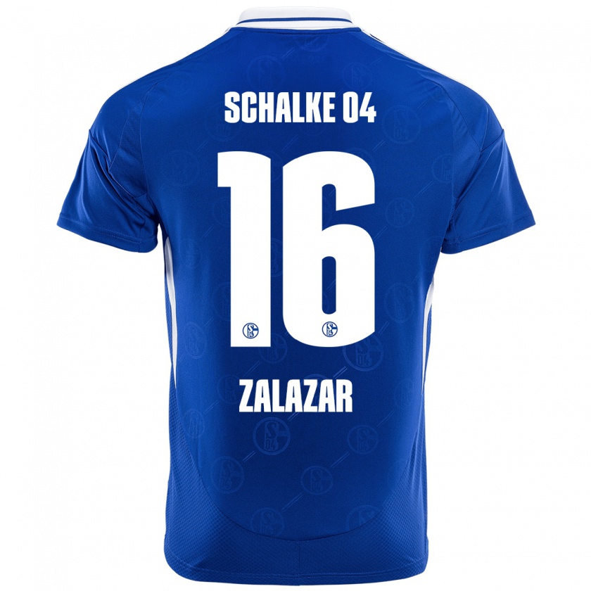 Kandiny Homme Maillot Mauro Zalazar #16 Bleu Royal Tenues Domicile 2024/25 T-Shirt