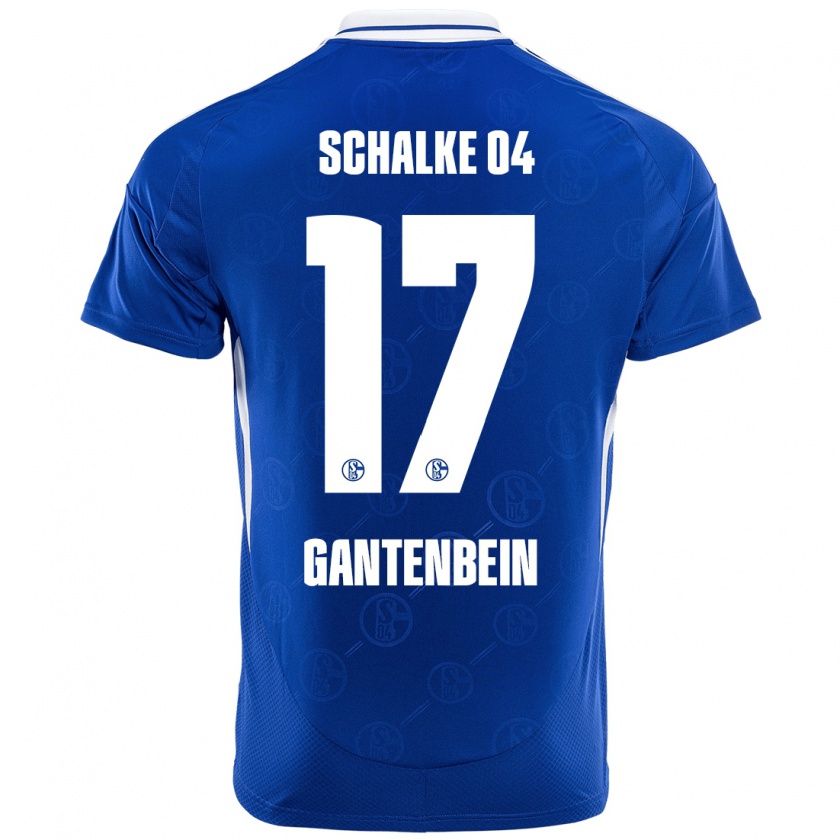 Kandiny Homme Maillot Adrian Gantenbein #17 Bleu Royal Tenues Domicile 2024/25 T-Shirt