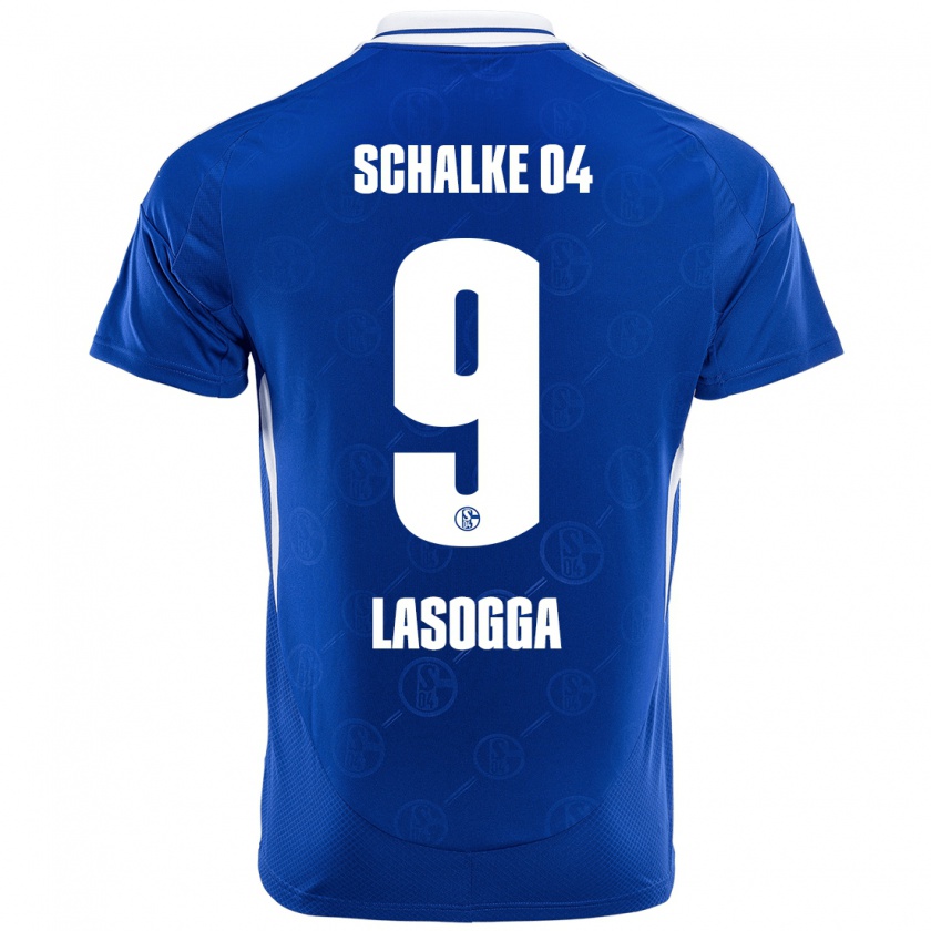 Kandiny Homme Maillot Pierre-Michel Lasogga #9 Bleu Royal Tenues Domicile 2024/25 T-Shirt