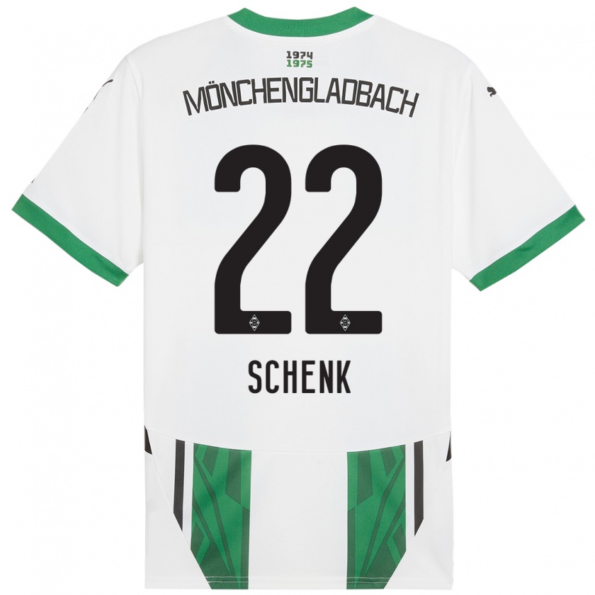 Kandiny Homme Maillot Isabel Schenk #22 Blanc Vert Tenues Domicile 2024/25 T-Shirt