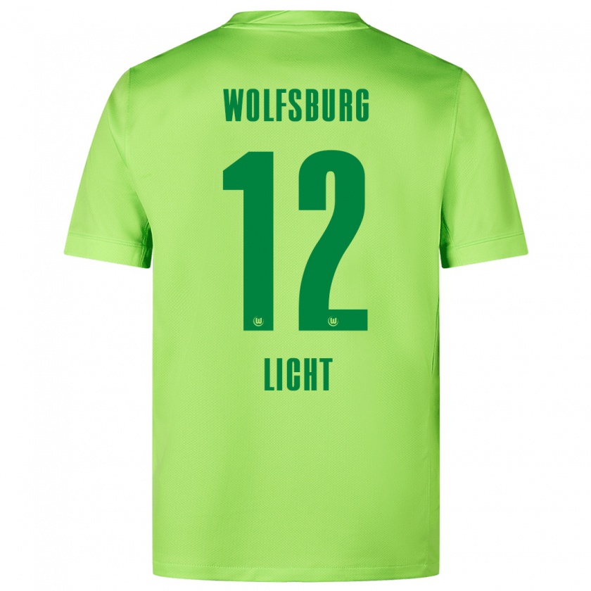 Kandiny Homme Maillot Philipp Licht #12 Vert Fluo Tenues Domicile 2024/25 T-Shirt