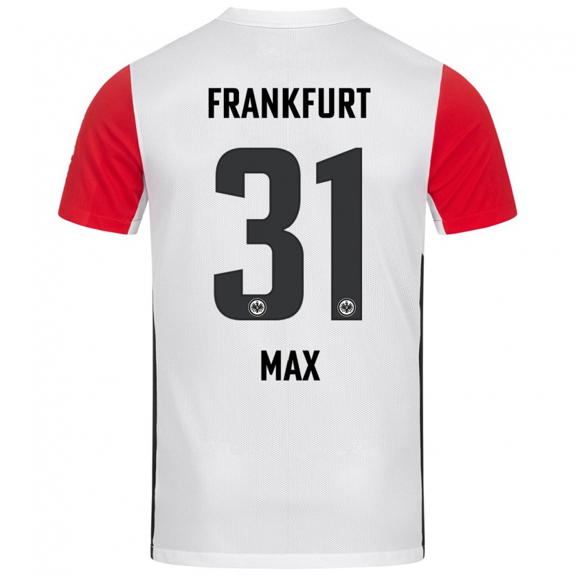 Kandiny Homme Maillot Philipp Max #31 Blanc Rouge Tenues Domicile 2024/25 T-Shirt