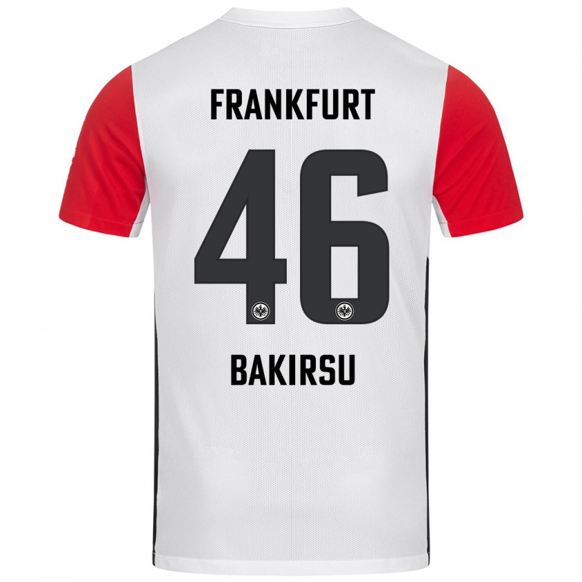 Kandiny Homme Maillot Hüseyin Bakirsu #46 Blanc Rouge Tenues Domicile 2024/25 T-Shirt