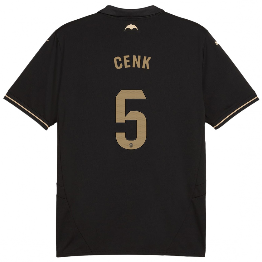 Kandiny Homme Maillot Cenk Özkacar #5 Noir Tenues Extérieur 2024/25 T-Shirt