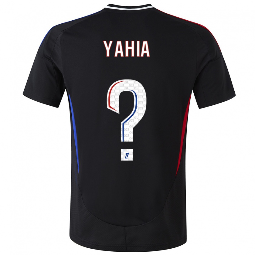 Kandiny Homme Maillot Kelyan Yahia #0 Noir Tenues Extérieur 2024/25 T-Shirt